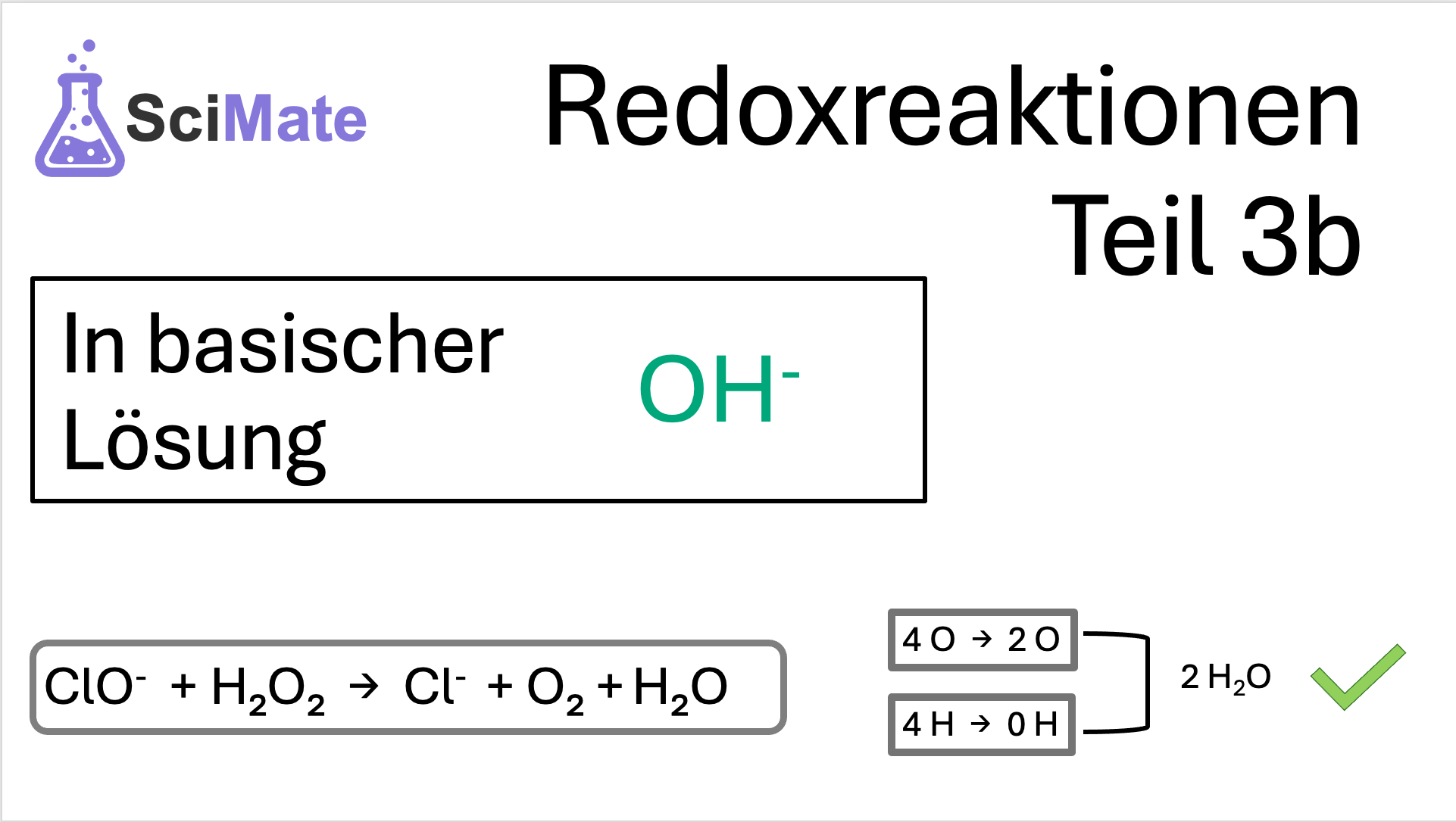 Video: Redoxreaktionen in basischer Lösung